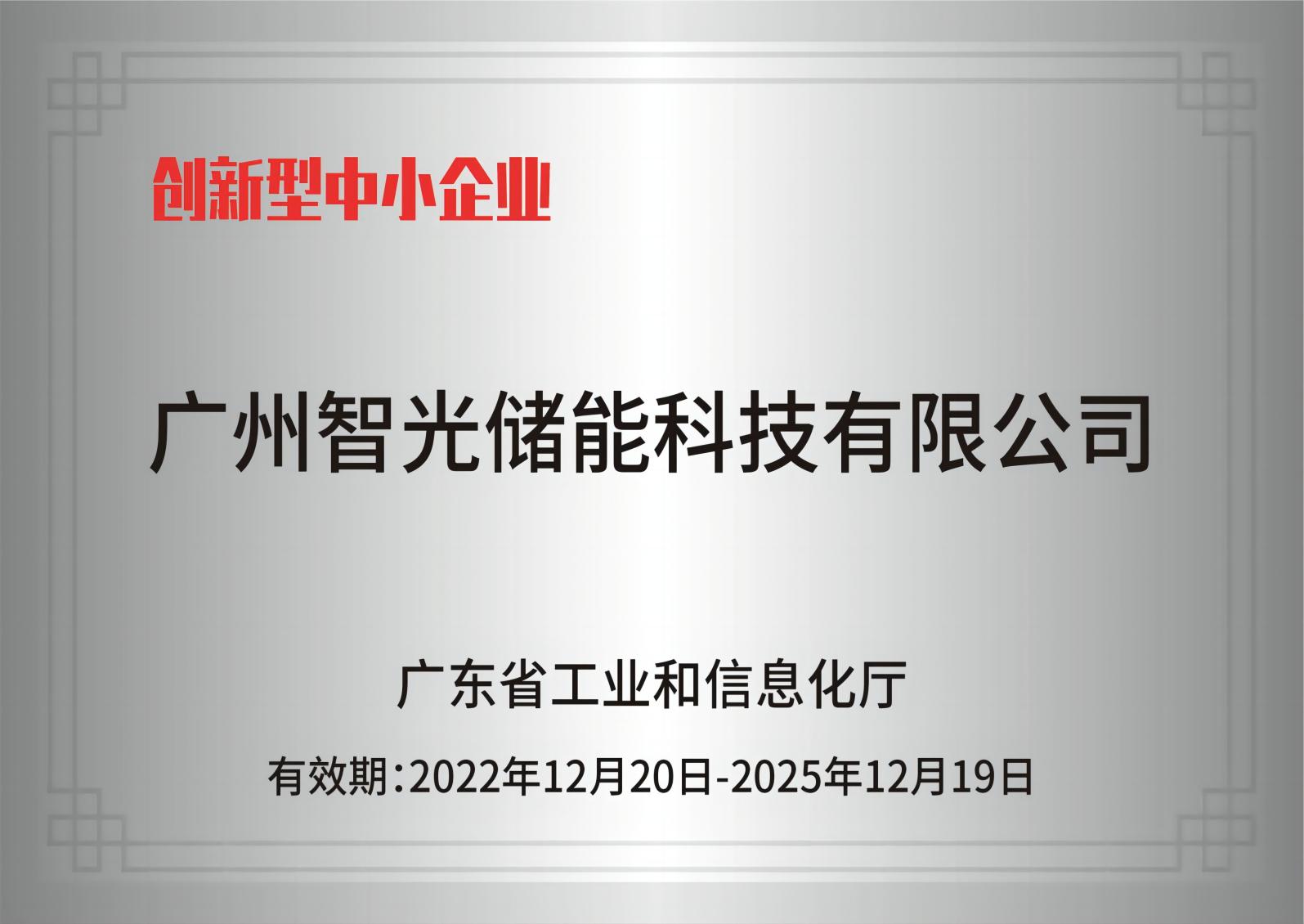 龙8官方网站储能——创新型中幼企业